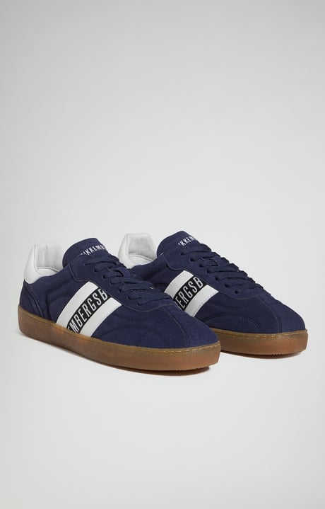 Men's Recoba sneakers with contrast stitching, NAVY Men's Recoba sneakers with contrast stitching, NAVY, hi-res-1