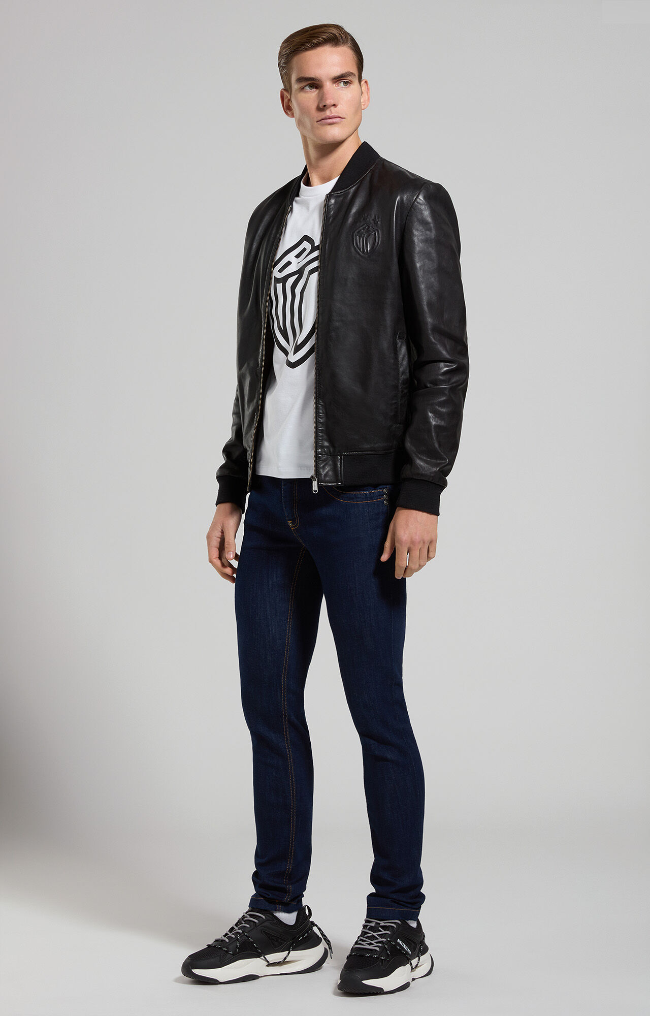 ジャケット・アウター dirk bikkembergs ダークビッケンバーグDirk Bikkembergs ラメジップアップニット
