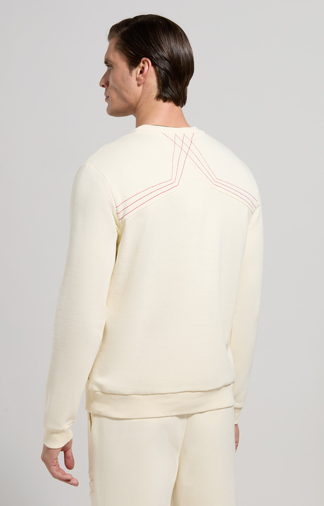 Men's sweatshirt with decorative stitching, TURTLEDOVE, hi-res-1