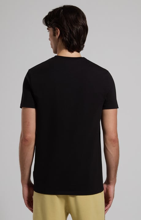 Slim fit men’s print T-shirt , BLACK Slim fit men’s print T-shirt , BLACK, hi-res-1