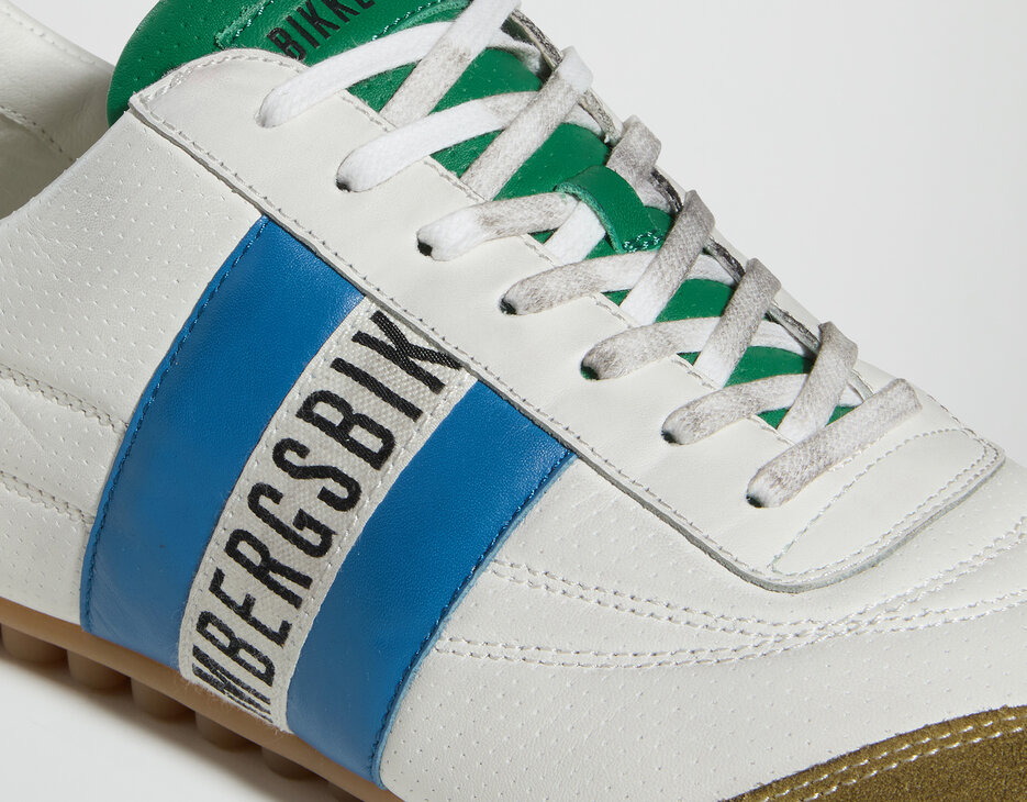 Men&rsquo;s Soccer sneakers with used finish, PALUDE/GREEN, hi-res-1