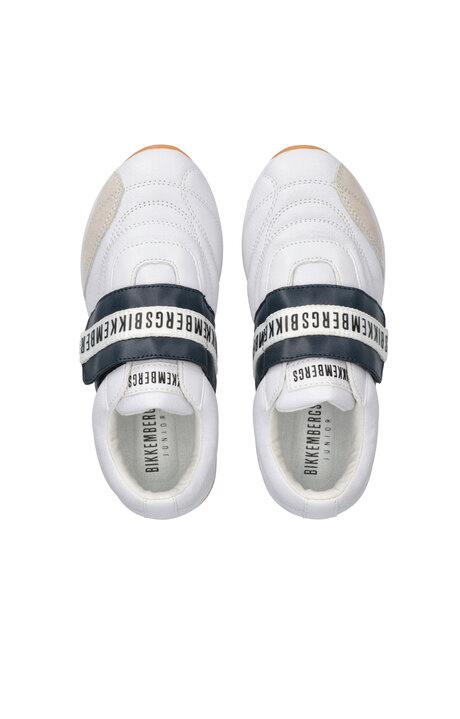 LOW CUT VELCRO SNEAKER, WHITE/BLUE, hi-res-1