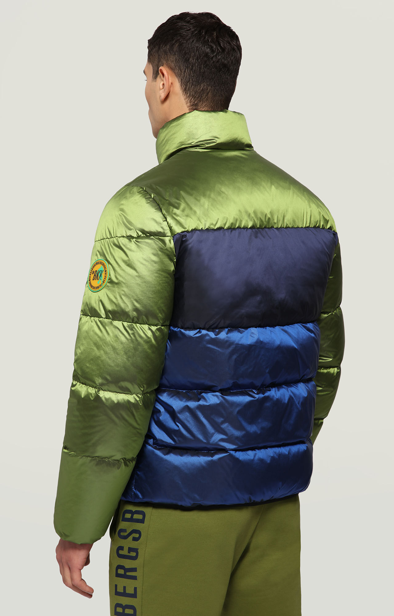 colored puffer jacket