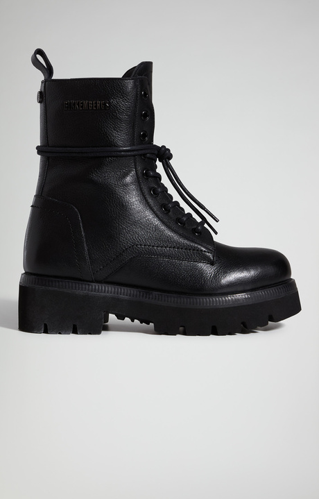 Women's Dress W combat boots, BLACK, hi-res-1