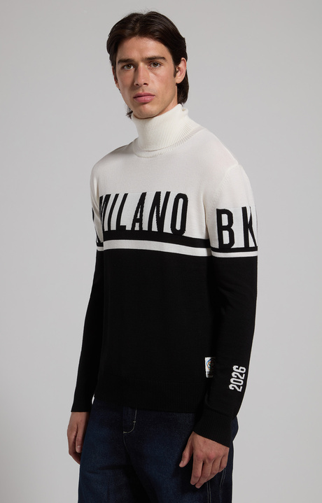 Olympics edition men’s turtleneck, BLACK/OFF WHITE, hi-res-1