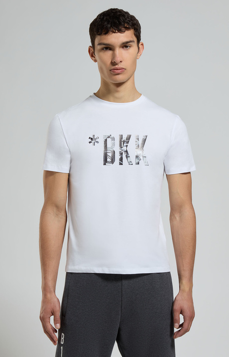 Men's print T-shirt, WHITE, hi-res-1