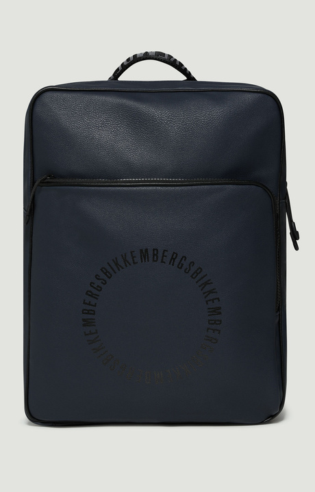 Men's squared backpack - Eithan, BLUE, hi-res-1