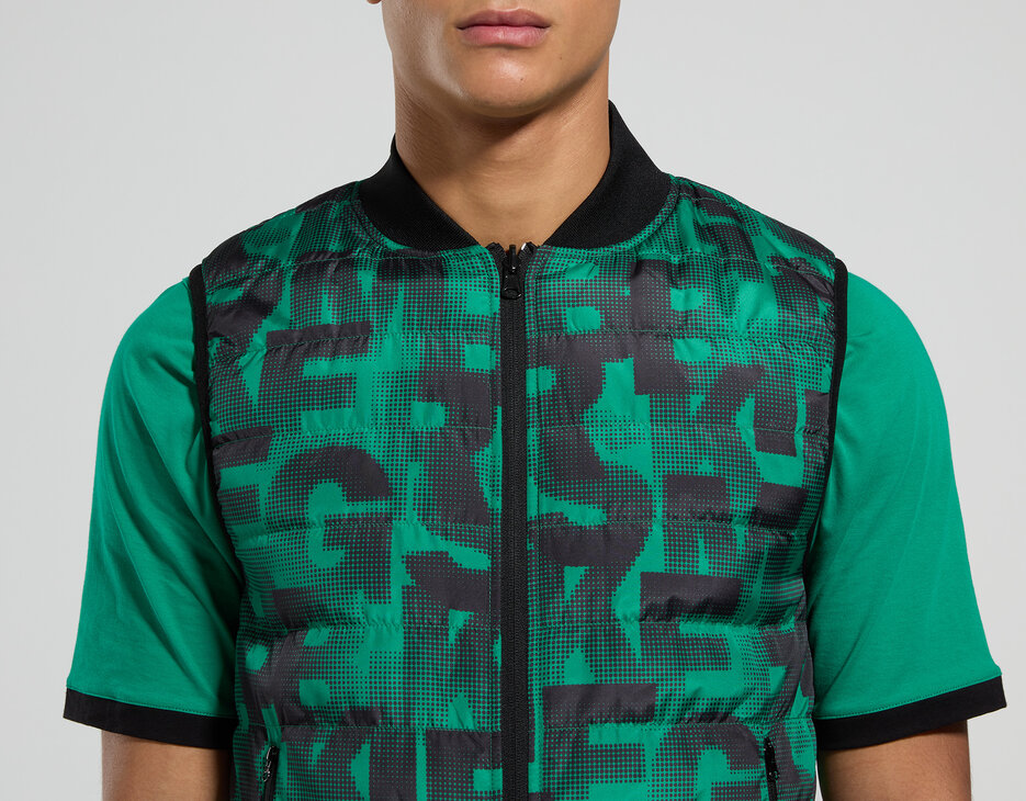 Reversible men's vest, PEPPER GREEN Reversible men's vest, PEPPER GREEN, hi-res-1