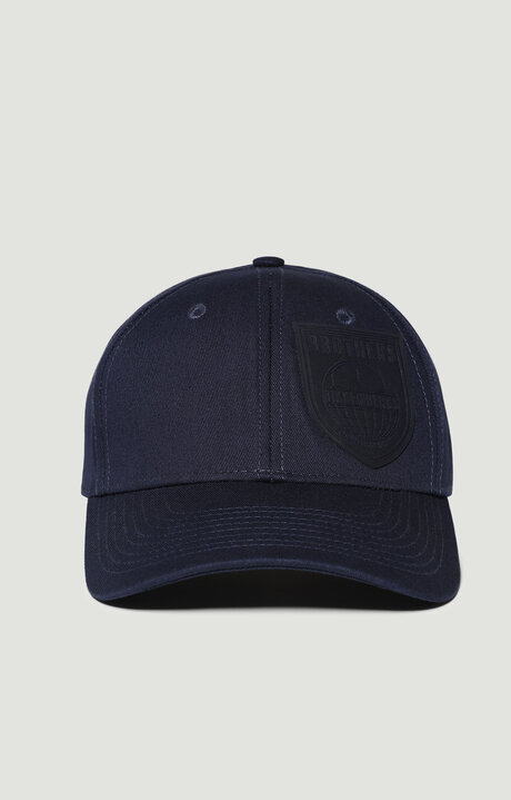 bikkembergs Blue Baseball cap with shield applique