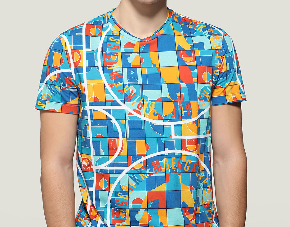 Men's T-shirt all-over print, MULTICOLOR Men's T-shirt all-over print, MULTICOLOR, hi-res-1