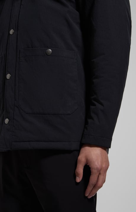 Men’s waxed cotton jacket, BLACK IRIS, hi-res-1