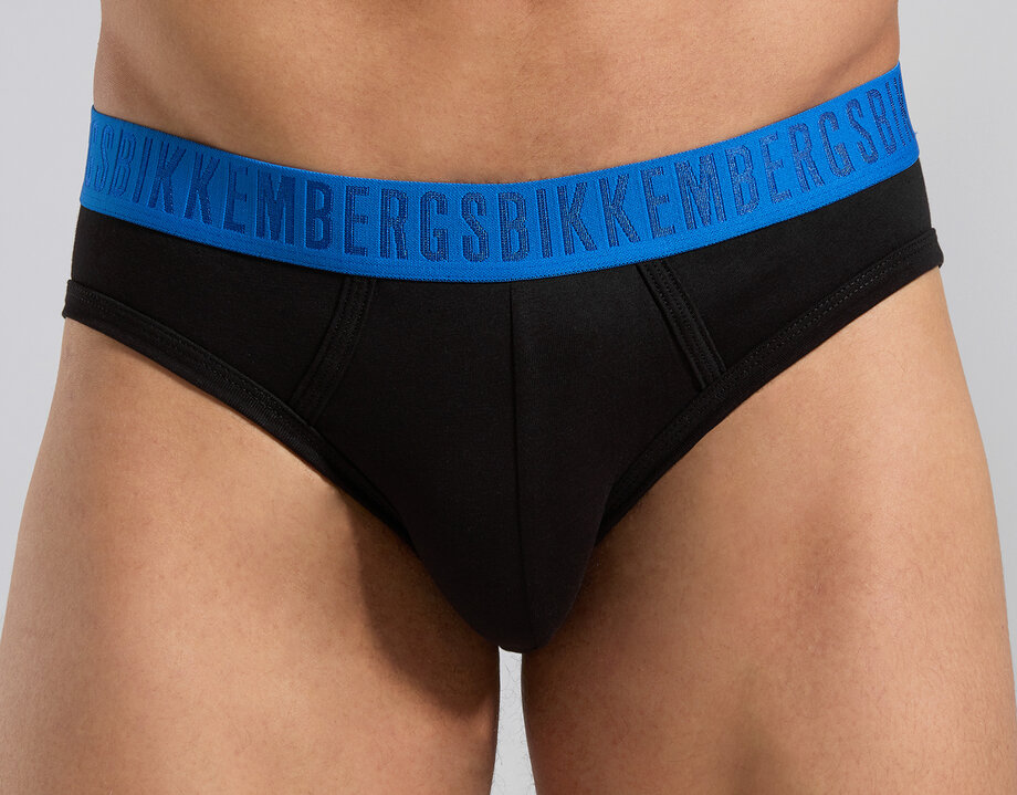 Mutande Uomo Bikkembergs Tripack - Confezione Da 3 Slip, Colore Blu, Taglia L