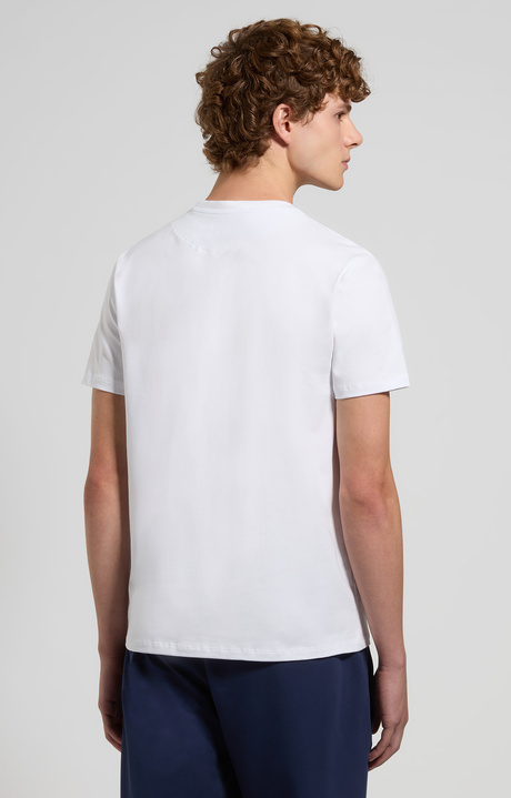T-shirt uomo slim fit stampata, WHITE, hi-res-1