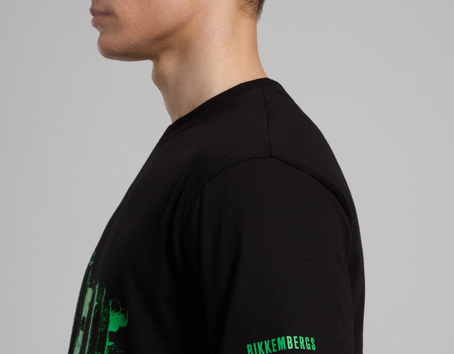 Printed men’s T-shirt, BLACK Printed men’s T-shirt, BLACK, hi-res-1