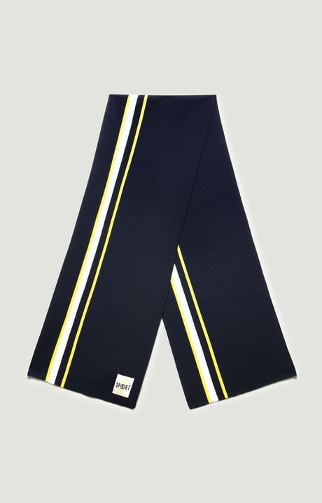Scarf with patch 35x180 cm, NAVY Scarf with patch 35x180 cm, NAVY, hi-res-1