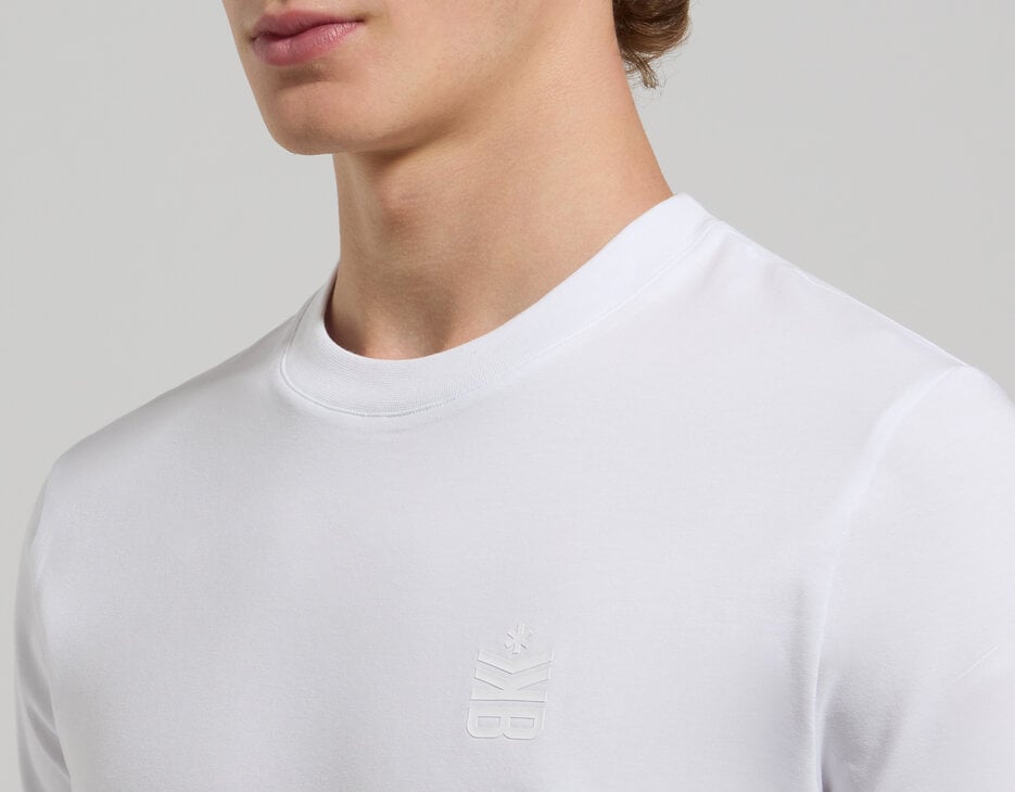 Super slim fit men’s T-shirt, WHITE Super slim fit men’s T-shirt, WHITE, hi-res-1