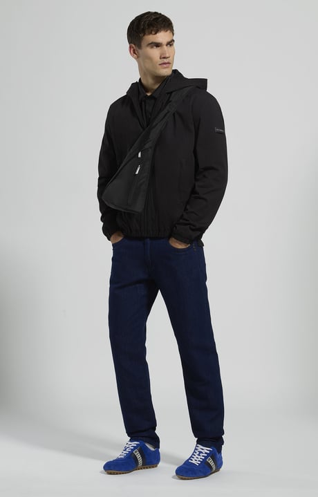 Men's hooded jacket, BLACK, hi-res-1