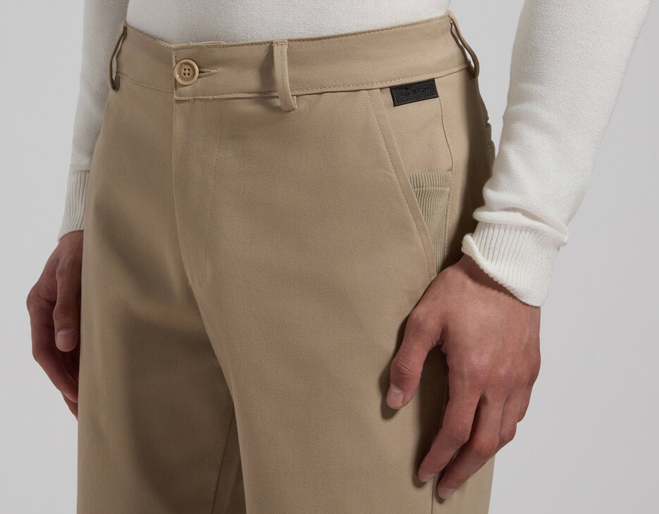 Men’s pants in stretch gabardine, SILVER BIRCH Men’s pants in stretch gabardine, SILVER BIRCH, hi-res-1
