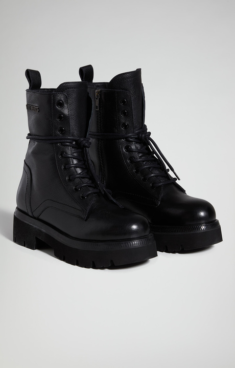 Women's Dress W combat boots, BLACK, hi-res-1