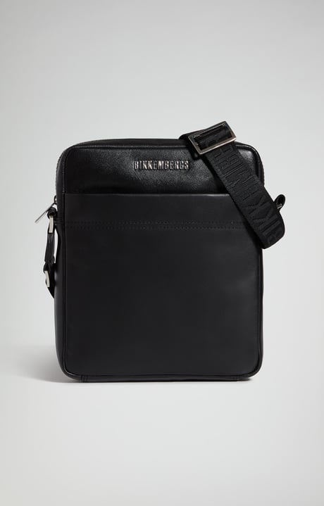Men's Havel compact leather-effect bag, BLACK, hi-res-1