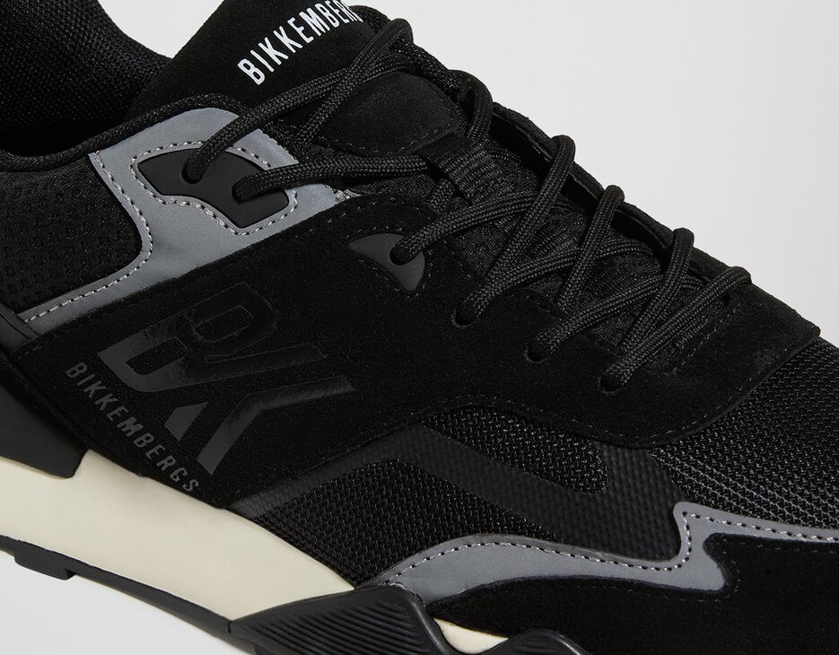 Retro men's sneakers, BLACK Retro men's sneakers, BLACK, hi-res-1