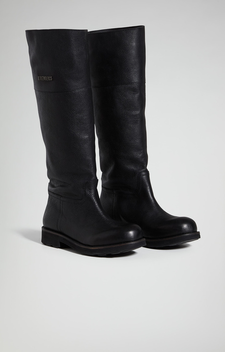 Women's Vintage W riding boots, BLACK, hi-res-1