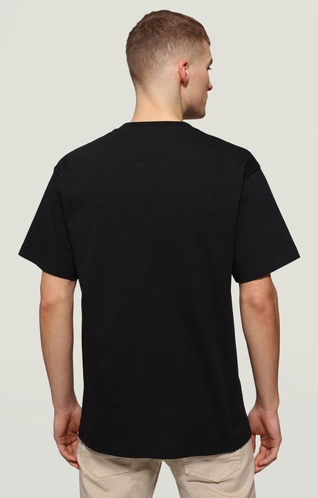 Men's T-shirt in organic cotton, BLACK, hi-res-1