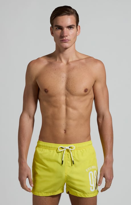 Men's mid-length boardshorts, YELLOW Men's mid-length boardshorts, YELLOW, hi-res-1