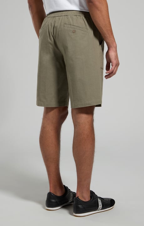 Men's linen shorts, ELEPHANT SKIN, hi-res-1