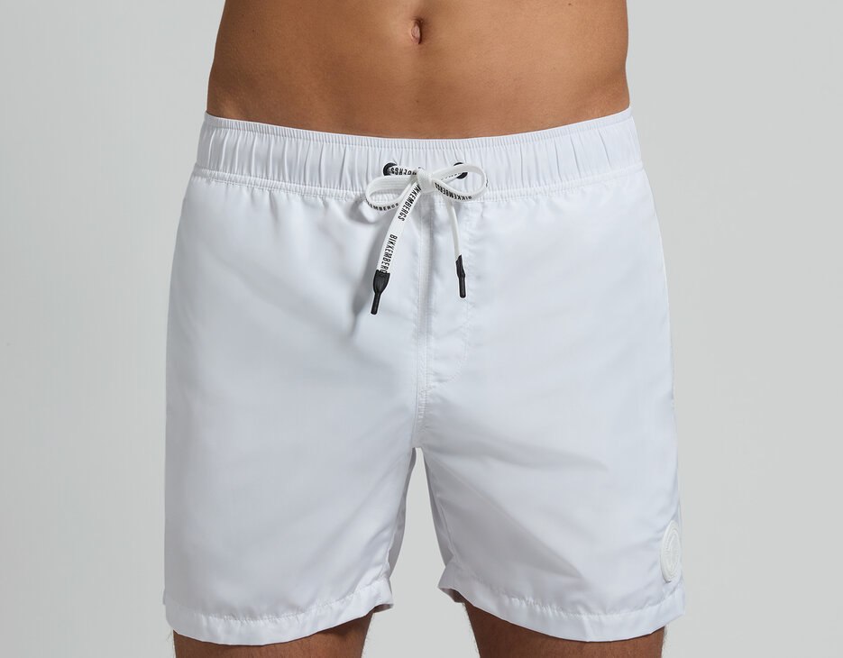 Men's swim shorts, WHITE Men's swim shorts, WHITE, hi-res-1