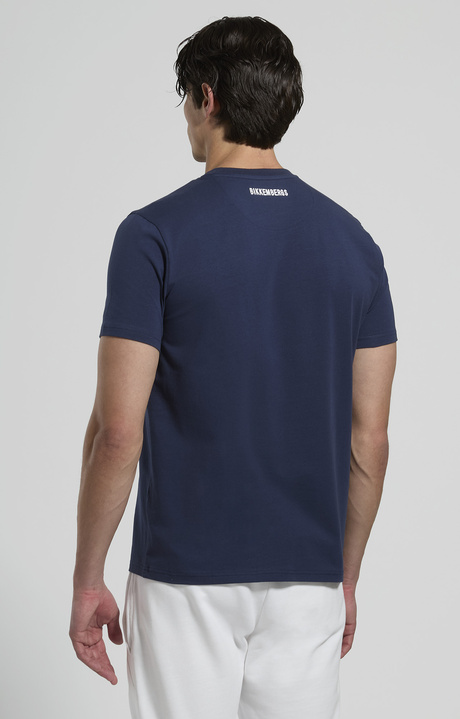 Men's contrast-print T-shirt, BLACK IRIS, hi-res-1