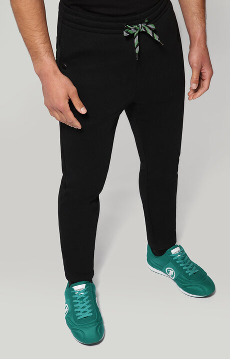 bikkembergs Black Sweatpants with applique