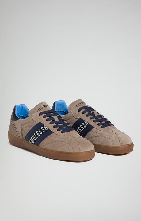 Men's Recoba sneakers with contrast stitching, IVORY Men's Recoba sneakers with contrast stitching, IVORY, hi-res-1