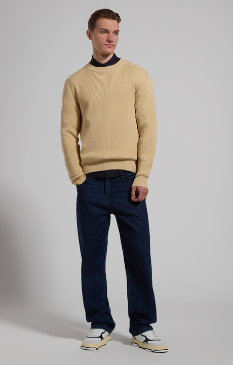 Textured men’s sweater, SILVER FERN, hi-res-1