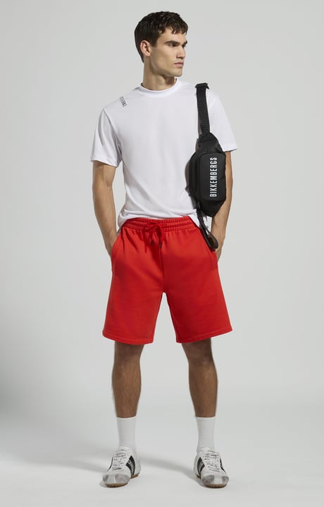 Pantaloncini tuta uomo inserti mesh, FIERY RED, hi-res-1