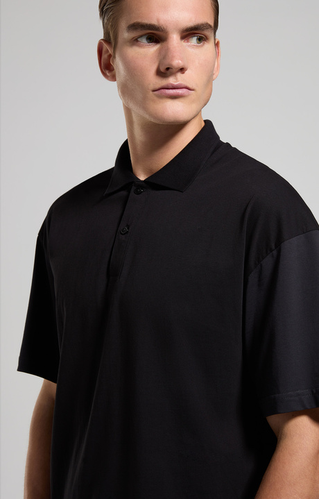 Boxy fit men's polo shirt, ANTHRACITE, hi-res-1