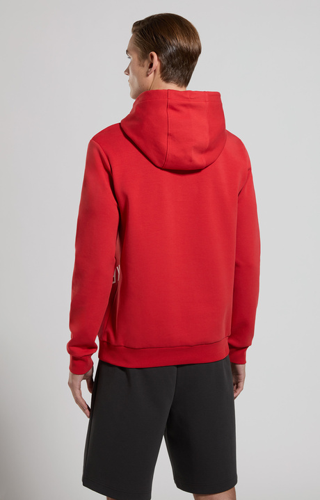 Men's hoodie sweatshirt, POMPEIAN RED, hi-res-1
