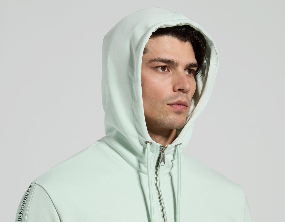 Men&rsquo;s hooded sweatshirt, MILKY GREEN, hi-res-1
