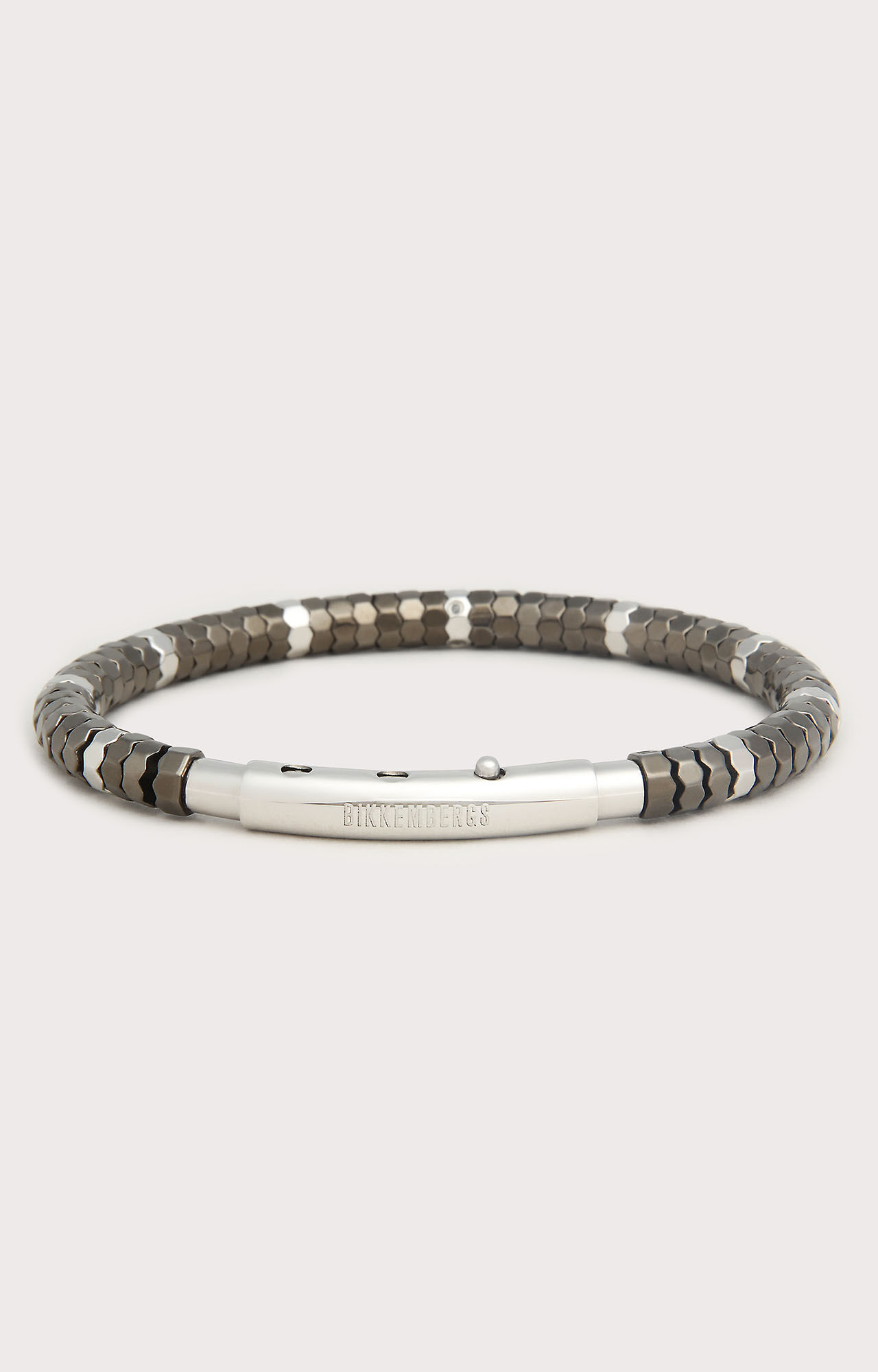 dirk bikkembergs Bikkembergs men's bracelet with hexagons and diamonds