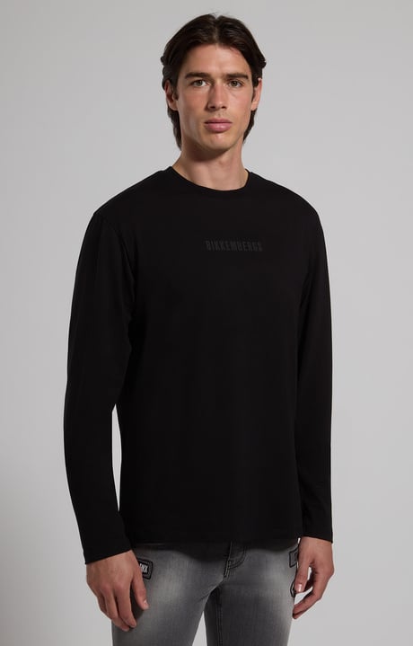 Long-sleeve men’s T-shirt, BLACK, hi-res-1