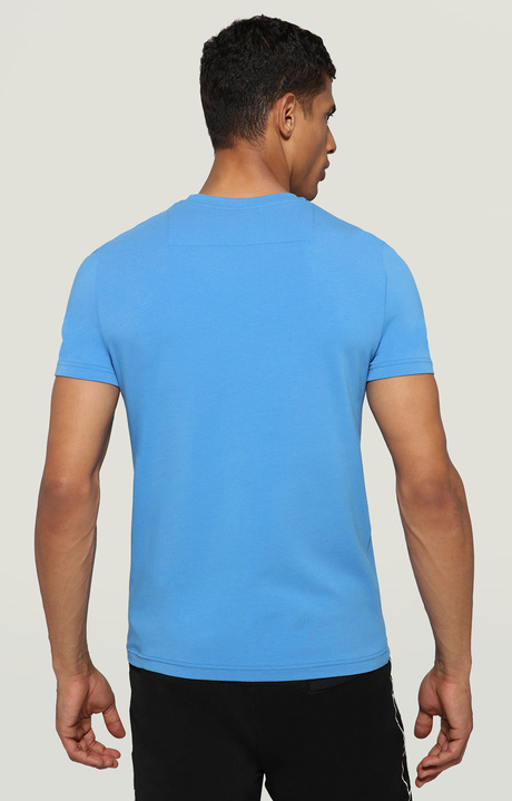 Men's short sleeved T-shirt, AZURE, hi-res-1