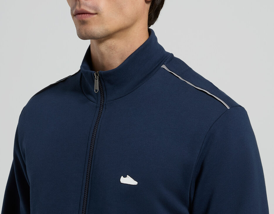 Men&rsquo;s sweatshirt with rubberized patch, BLACK IRIS, hi-res-1