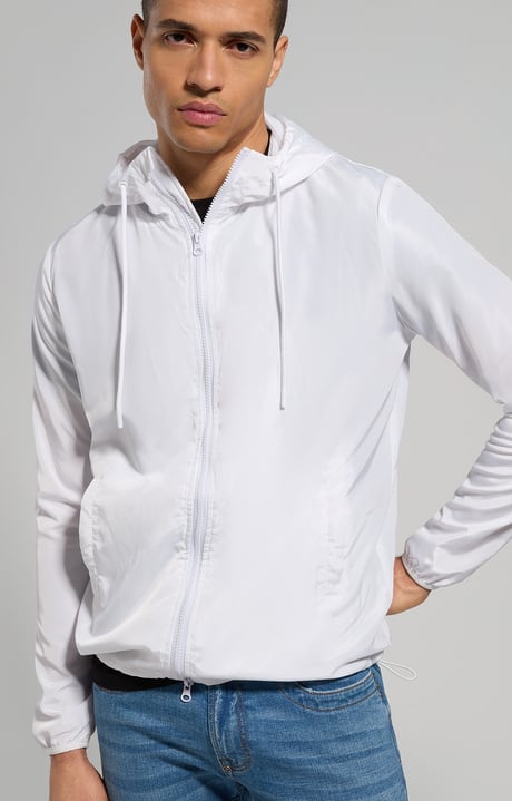Printed men's jacket, WHITE Printed men's jacket, WHITE, hi-res-1