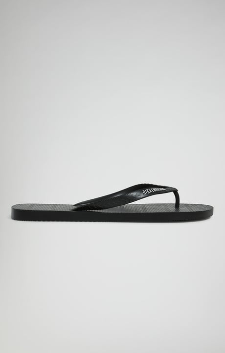 Men's flip flops with sack, BLACK Men's flip flops with sack, BLACK, hi-res-1
