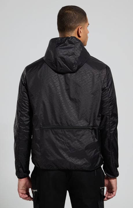 Packable men's jacket, BLACK, hi-res-1