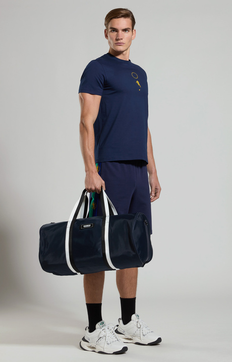 T-shirt uomo slim multi stampe, BLACK IRIS, hi-res-1
