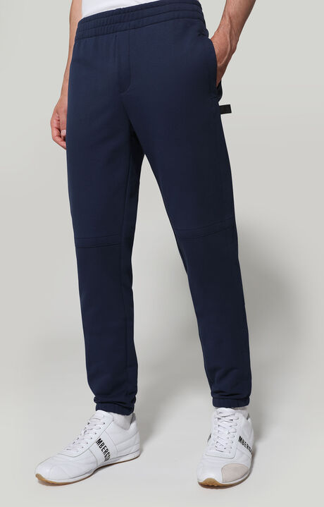 Pantaloni tuta uomo tassello logato, BLUE, hi-res-1