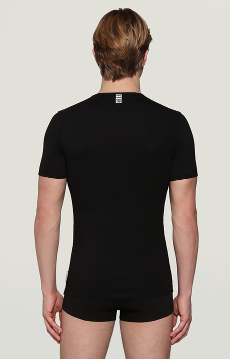2-pack men's undershirt, BLACK 2-pack men's undershirt, BLACK, hi-res-1