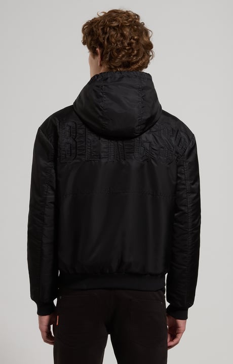 Embroidered men’s jacket, BLACK Embroidered men’s jacket, BLACK, hi-res-1