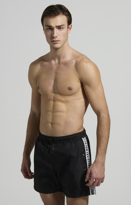 Men&rsquo;s drawstring swim shorts, BLACK, hi-res-1